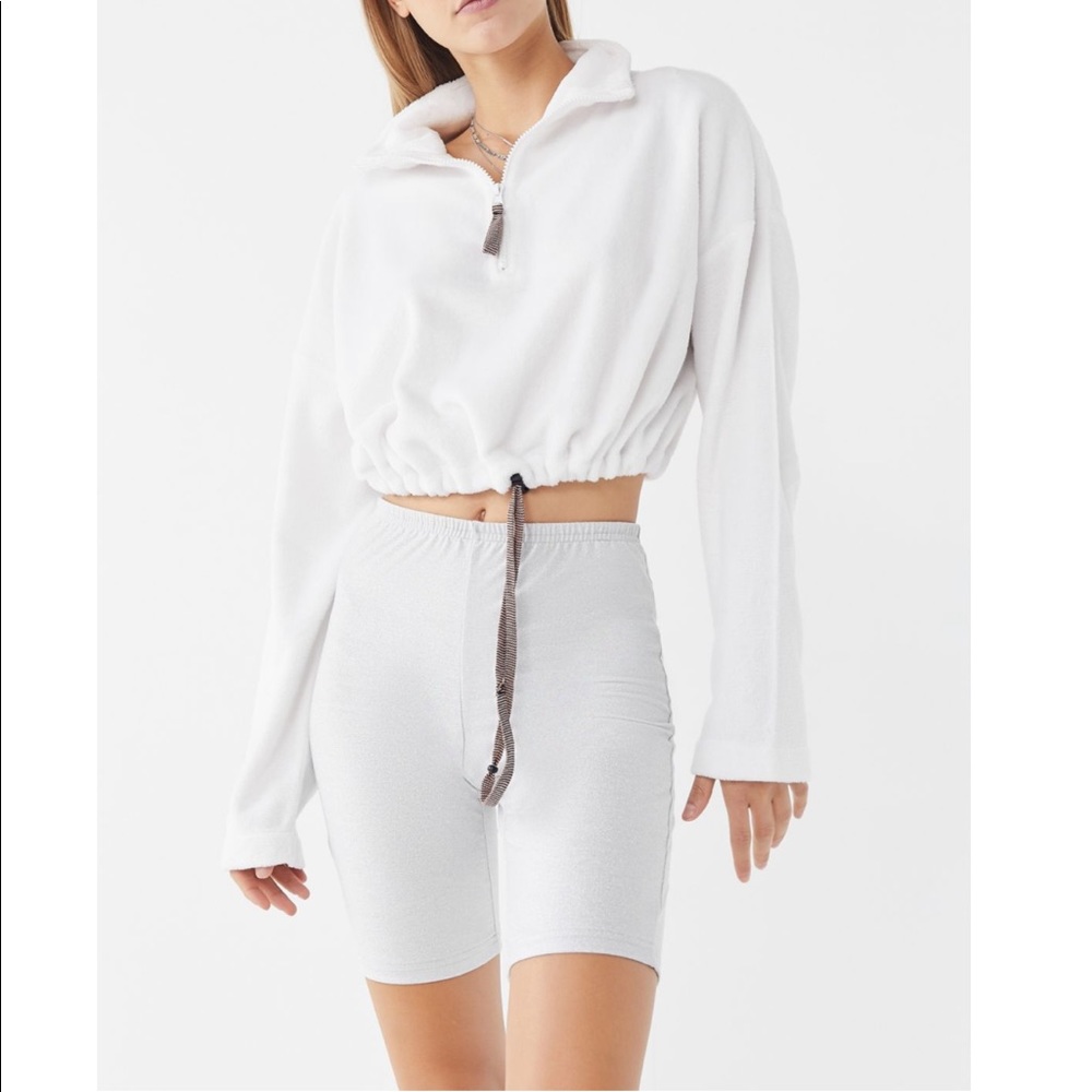 Urban Outfitters white bike short